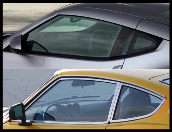 Here's an good design comparison between the Datsun 240Z and the 
