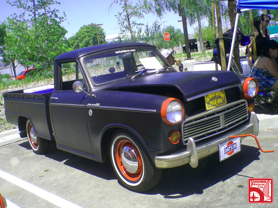  with the hot rod theme here's a slick little 1963 Datsun 320 pickup 