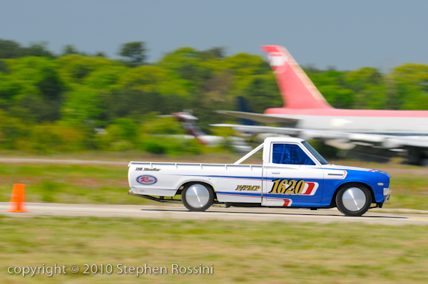 Their prepared 1976 Datsun 620 truck was entered this weekend in the 