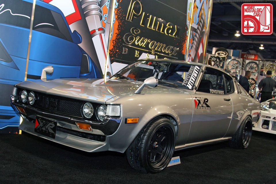 Just a few booths away at XXR Wheels was Jeff Rodriguez's sinister Toyota 
