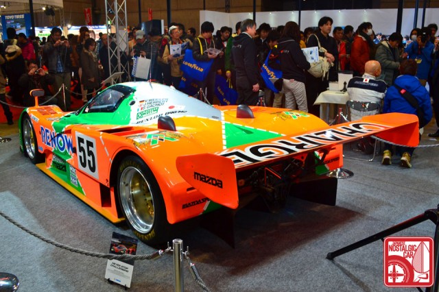 Over at the Mazda booth a 787B Le Mans replica was displayed proudly in 