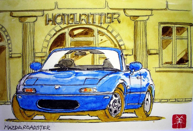 Wednesday Wall: Mazda watercolors by Miki Nakajima Wednesday Wall: Mazda watercolors by Miki Nakajima