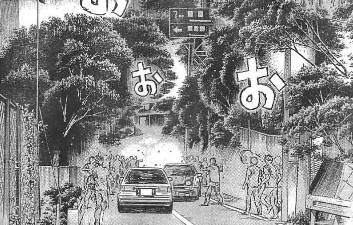 Initial D 1st Stage: Takumi overtakes Keisuke (original scene