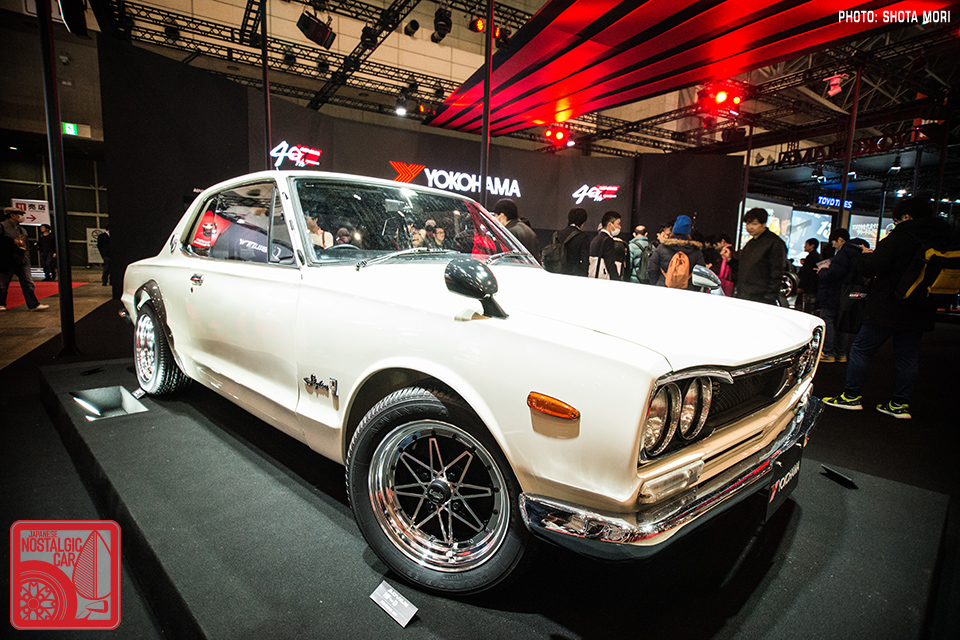 Tokyo Auto Salon A Gorgeous Restomod Hakosuka Shows Off Yokohama S Vintage Tire Revival Japanese Nostalgic Car