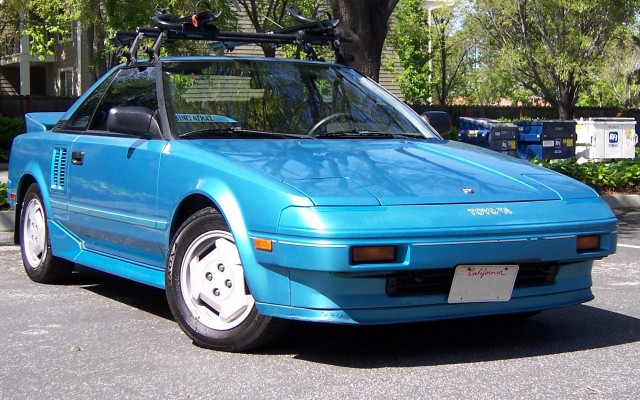 1986 Toyota MR2 8B8 Light Blue Metallic