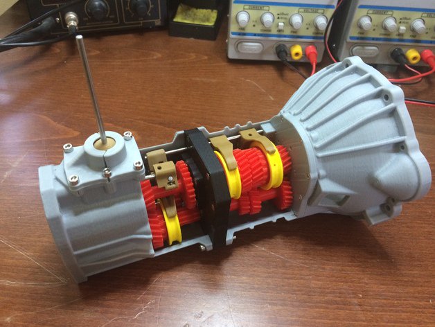 3D printed Toyota W56 transmission