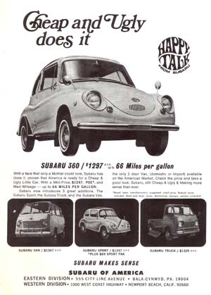 Subaru 360 ad Cheap and Ugly