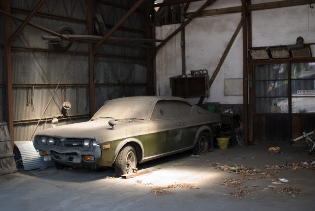 abandoned Mazda Luce RX-4