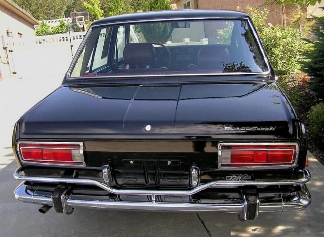 1971 Datsun 510 black rear