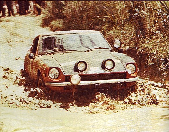 1971 East African Safari Rally Datsun 240Z Shekhar Mehta Mike Doughty