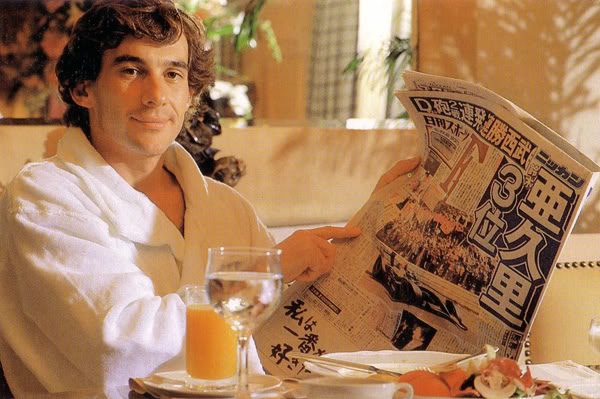 Ayrton Senna Japanese newspaper
