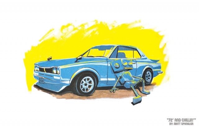 Nissan Skyline Hakosuka robot by Matt Spangler