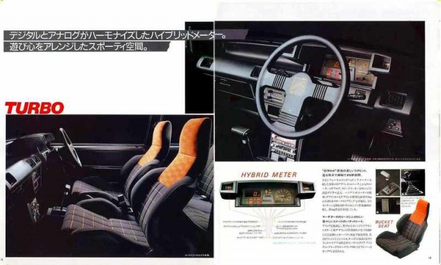 Nissan K10 March Turbo steering wheel interior