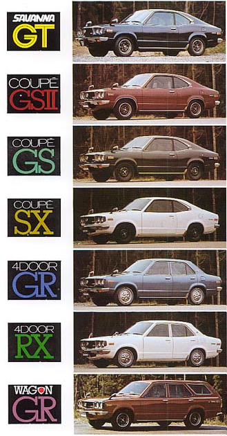 Mazda Savanna lineup