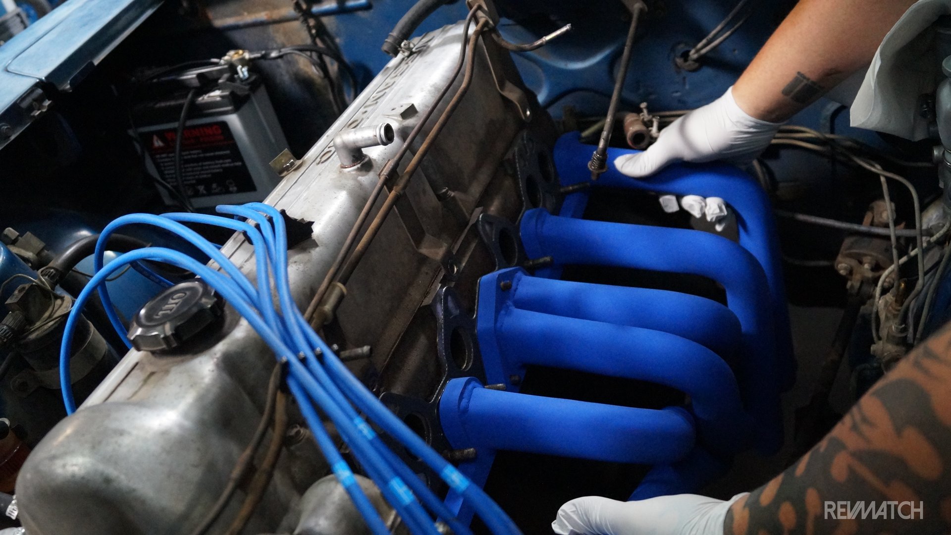 manifold on a car manifold on a car