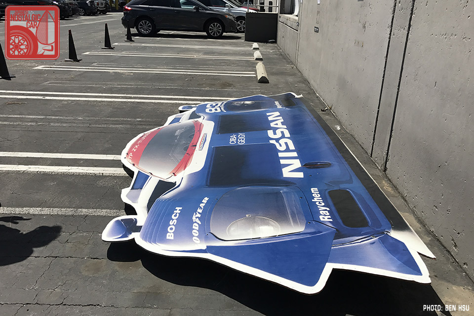 MOTORSPORT: A giant cutout commemorating the Nissan GTP ZX MOTORSPORT: A giant cutout commemorating the Nissan GTP ZX