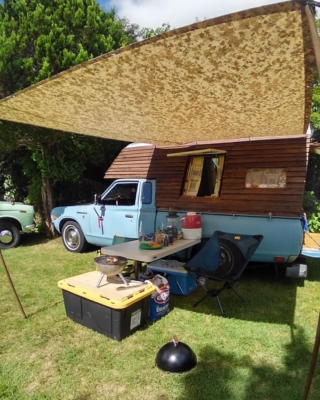 Yurt it up with a Datsun 620 King Cab camper | Japanese Nostalgic Car