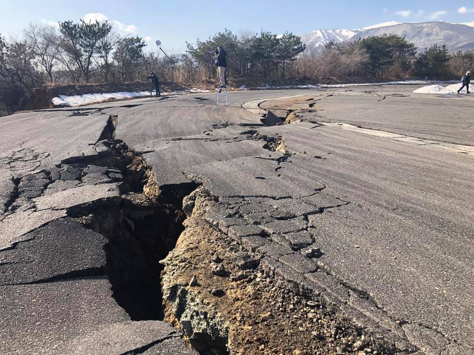 Ebisu Circuit Badly Damaged In Landslide Following 7 1 Earthquake Japanese Nostalgic Car