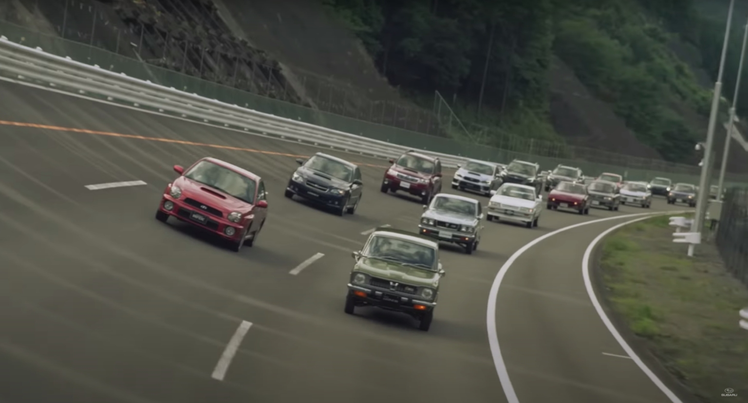 Subaru celebrates 50 years of allwheel driving Japanese Nostalgic Car
