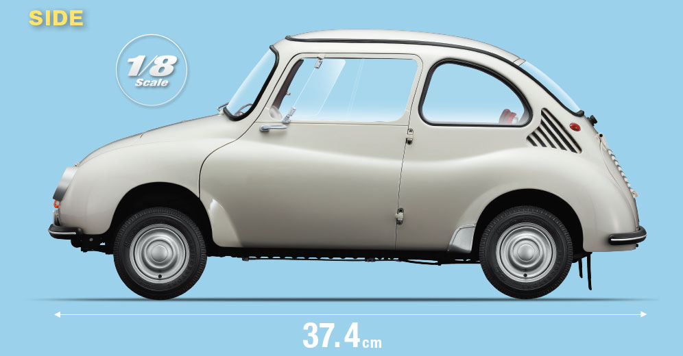 A Subaru 360 joins the super detailed subscription model